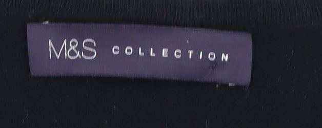 Marks & Spencer Women's Black Tunic Blouse Size 12