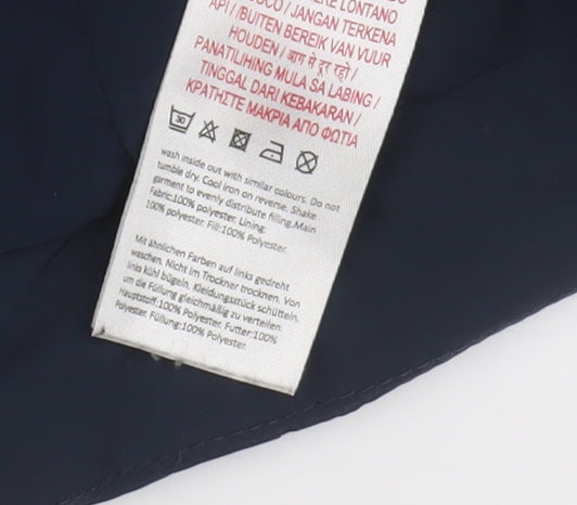 Jack Wills Women's Blue Puffer Jacket Size 10