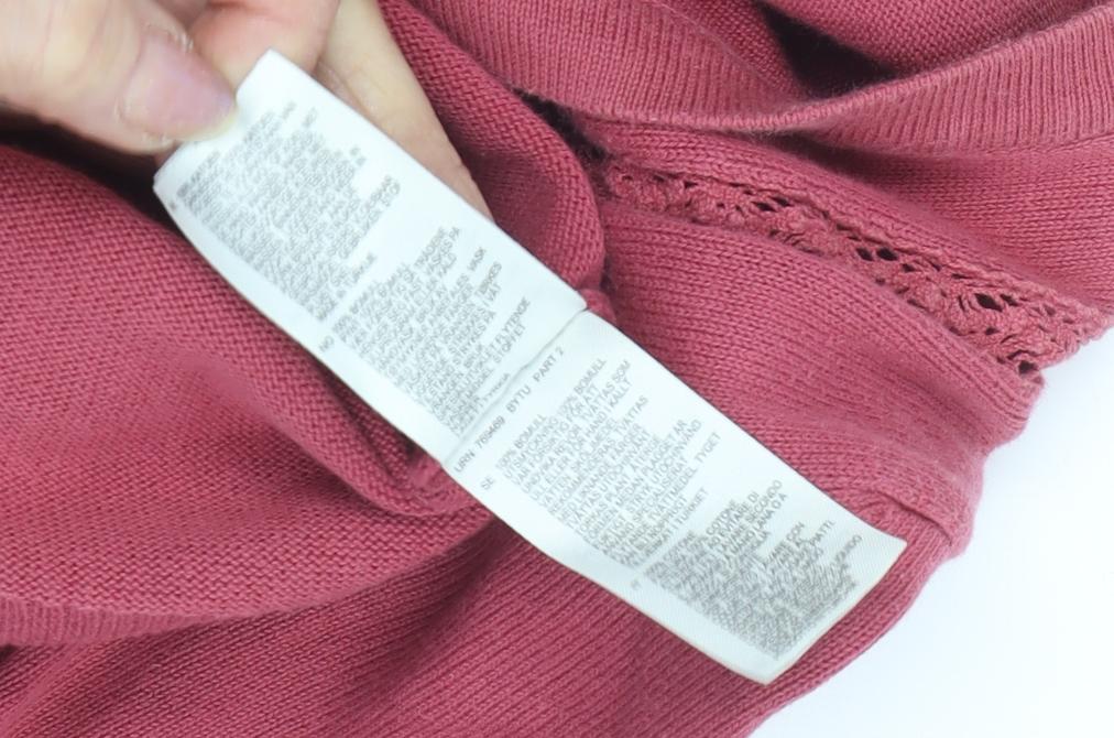 White Stuff Women's Pink Cardigan, Size 12 Cotton Blend