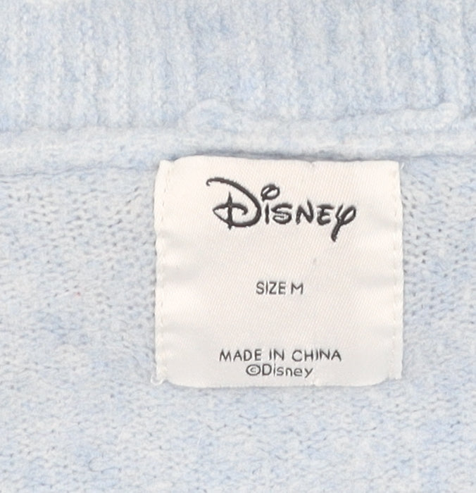 Disney Women's Blue V-Neck Cardigan M