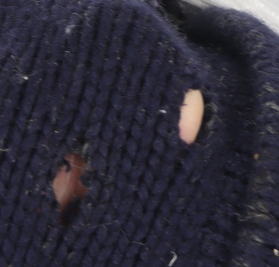 Gap Men's Blue XL Knit Wool Toggle Jacket
