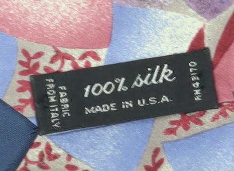 London Fog Men's Multicoloured Silk Floral Tie