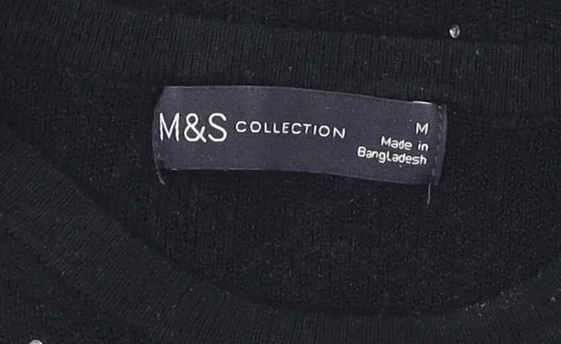 Marks and Spencer Women's Black Pullover Jumper M