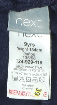 Next Girls Blue Jogger Trousers, Age 9, Comfy & Stylish