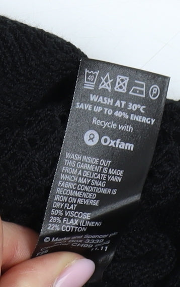 Marks and Spencer Women's Black Knit Pullover Jumper