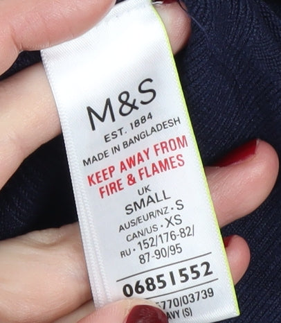 Marks and Spencer Women's Blue Cardigan, Size S, Viscose Blend