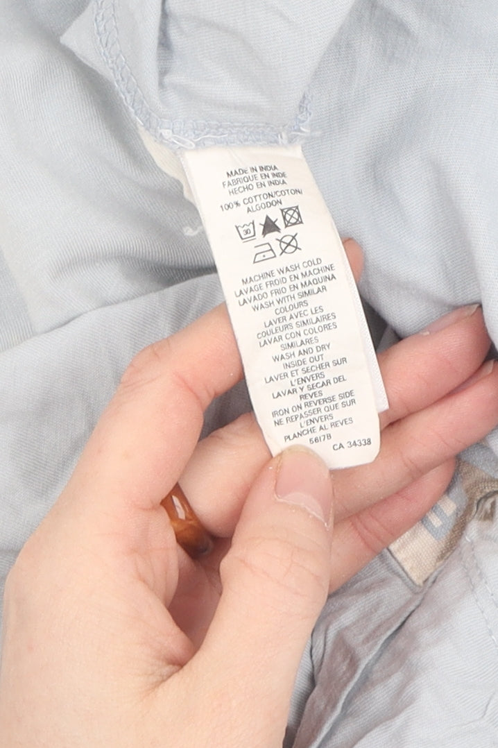 FCUK Men's Blue L T-Shirt, Cotton Crew Neck Short Sleeve