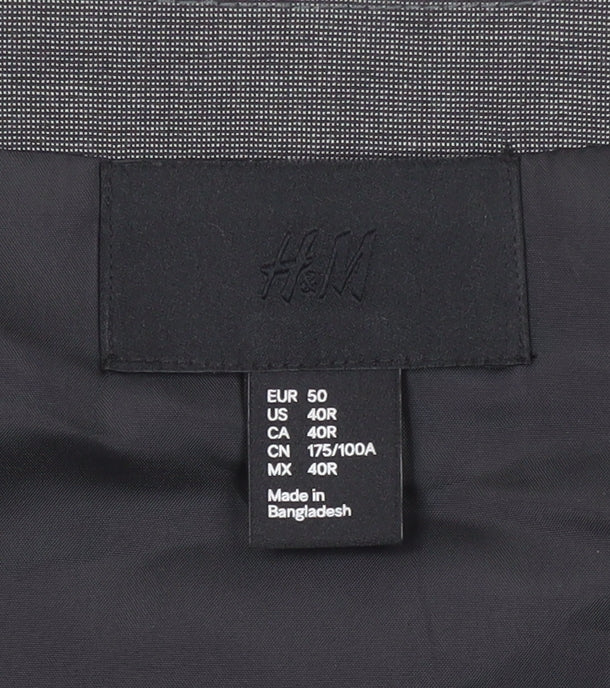 H&M Men’s Grey Suit Waistcoat 40R
