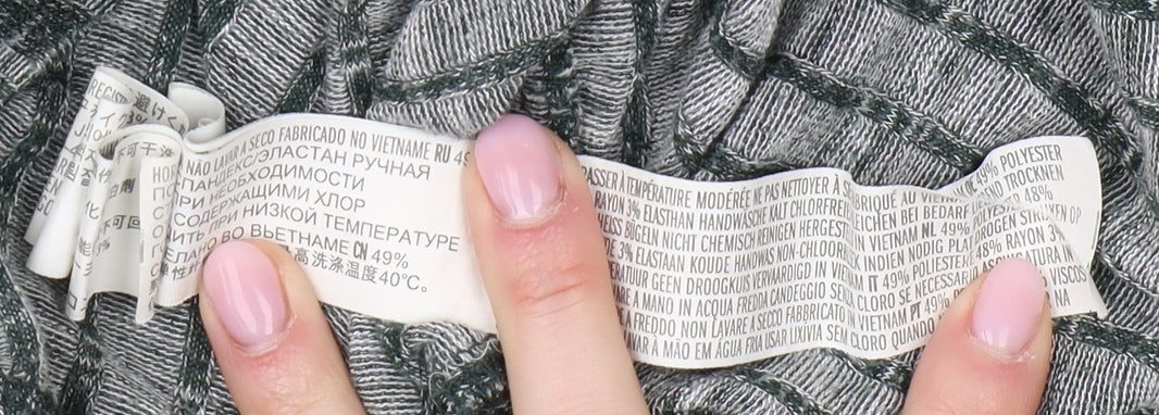 Forever 21 Women's Grey Striped T-Shirt Dress XS