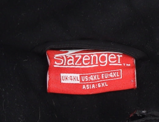 Slazenger Men's Black 4XL Windbreaker Jacket