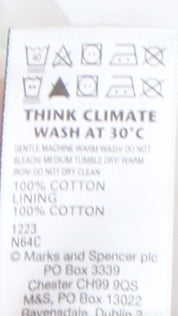 Marks and Spencer Women's White Cotton Skirt, Size 20 Petite