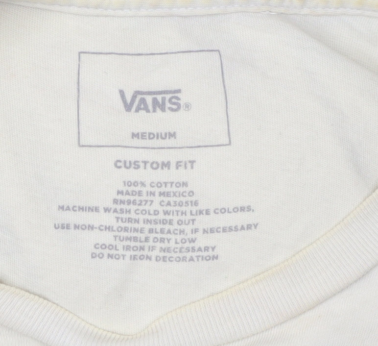 Vans Men's Beige Graphic Print Medium T-Shirt