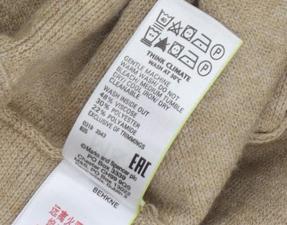 Marks and Spencer Beige Women's Skirt Size 10