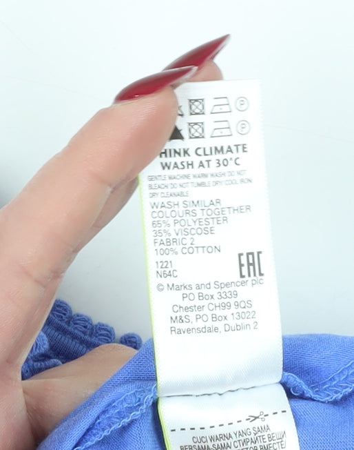 Marks and Spencer Blue Blouse for Women - Size 16