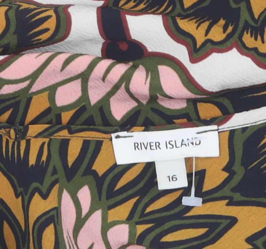 River Island Women's Floral Camisole, Size 16, Multi