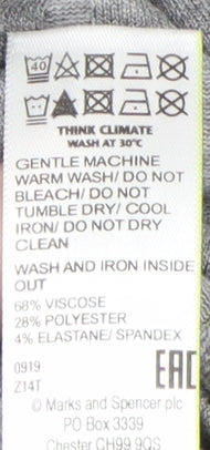 Marks and Spencer Women's Grey A-Line Dress Size 14