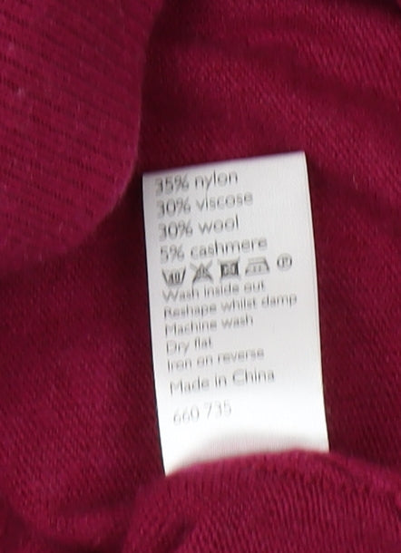 John Lewis Women's Red Pullover Jumper Size 16