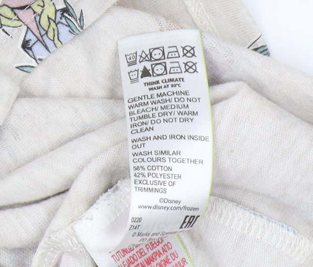 Marks and Spencer Girls Beige Frozen Dress 8-9Y A-Line