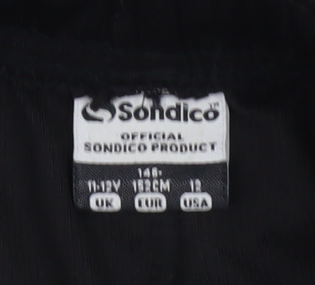 Sondico Boys Black Athletic Football Shorts 11-12 Years