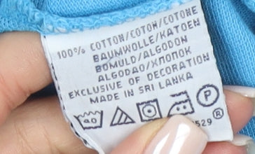 Ralph Lauren Men's Blue Polo Shirt Size L Custom Fit