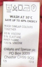 Marks and Spencer Women's Red Floral Tunic Blouse Size 18