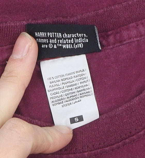 Harry Potter Boys Red Gryffindor T-Shirt, Size S, Short Sleeve