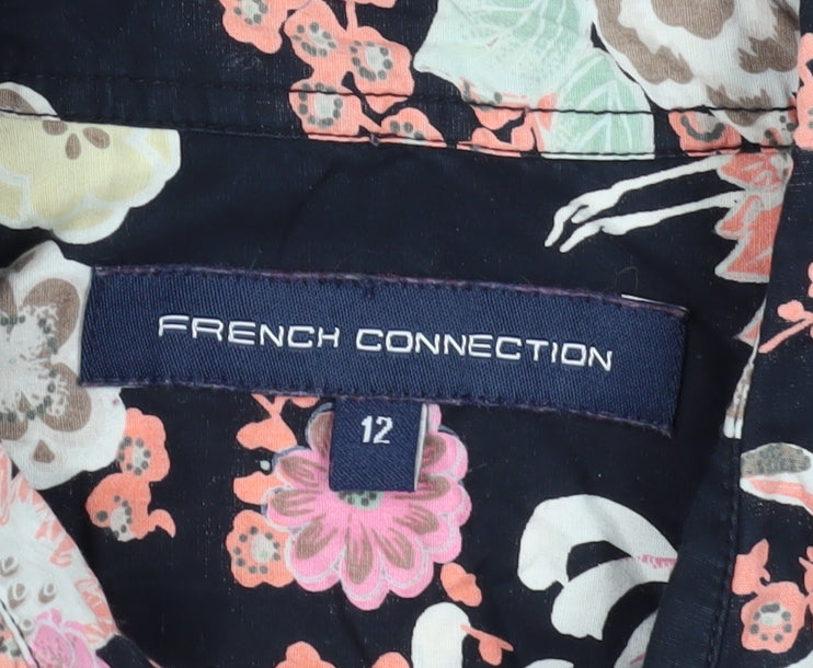 French Connection Women's Multicoloured Floral Button-Up Shirt, Size 12