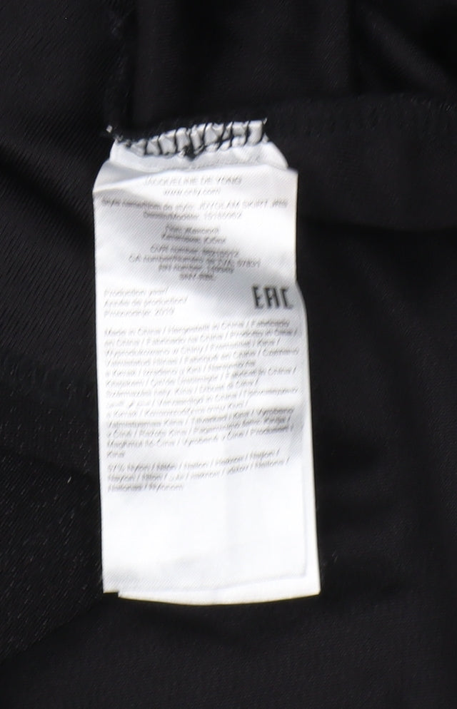 Jacqueline de Yong Women's Black A-Line Skirt S