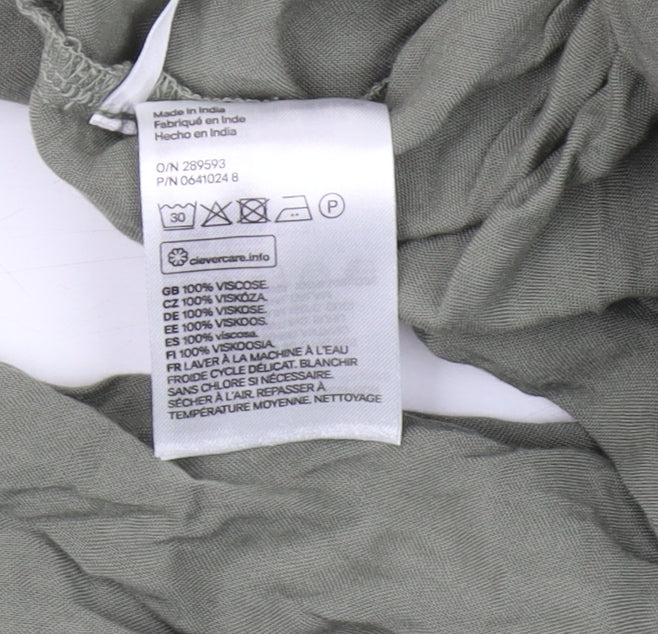 H&M Girls Green Jumpsuit 14 Years Sleeveless Summer Wear