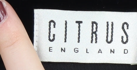 Citrus Women Black XL Velvet Pencil Skirt