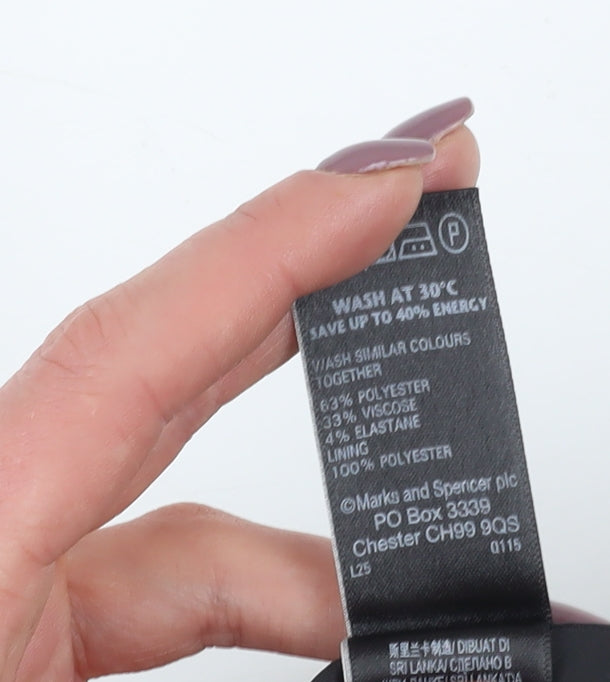 Marks and Spencer Women's Black Pencil Skirt Size 12