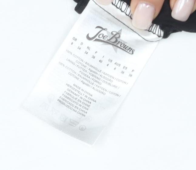 Joe Browns Women's Black Embroidered Peasant Skirt Size 10