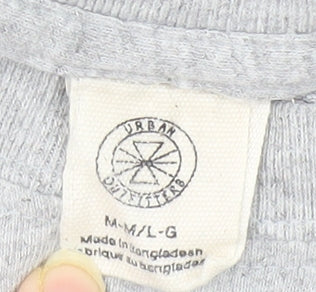 Urban Outfitters Grey Cropped T-Shirt M Casual Style