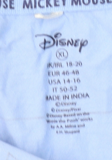 Disney Women's Mickey Mouse Blue Nightshirt, Size 18-20