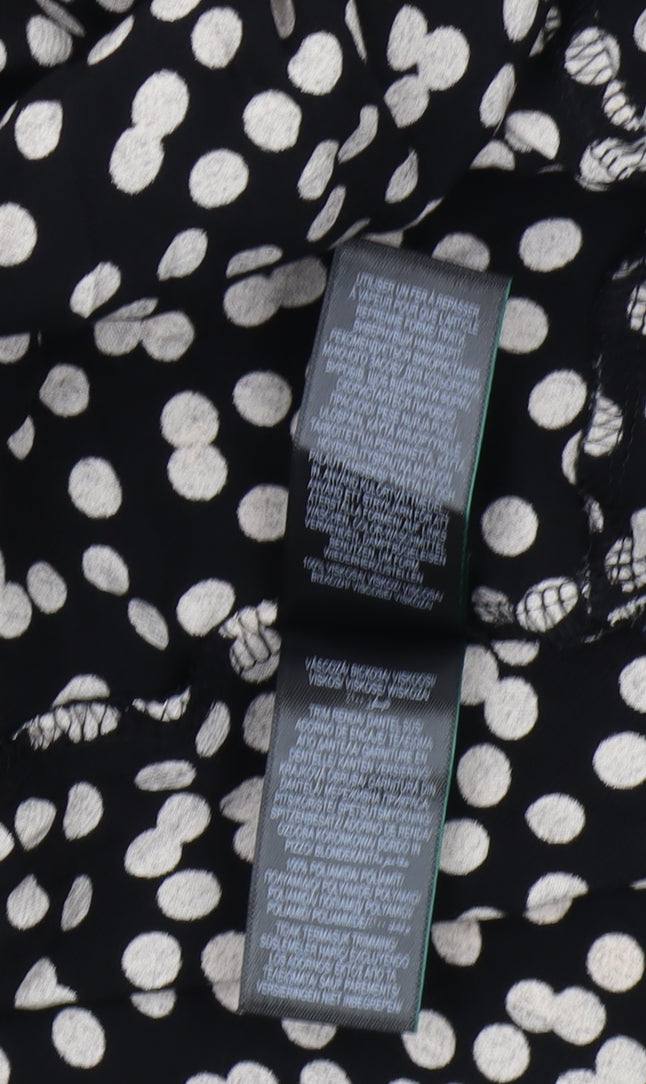 Marks and Spencer Women’s Black Polka Dot Skirt, Size 8