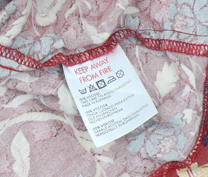 Urban Outfitters Women's Red Floral Blouse, Size S