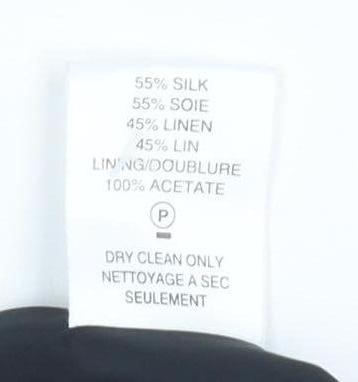 Alex & Co. Women's Black Silk Linen Pencil Skirt, UK 12