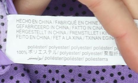 Stradivarius Women's Purple Polka Dot Skirt L