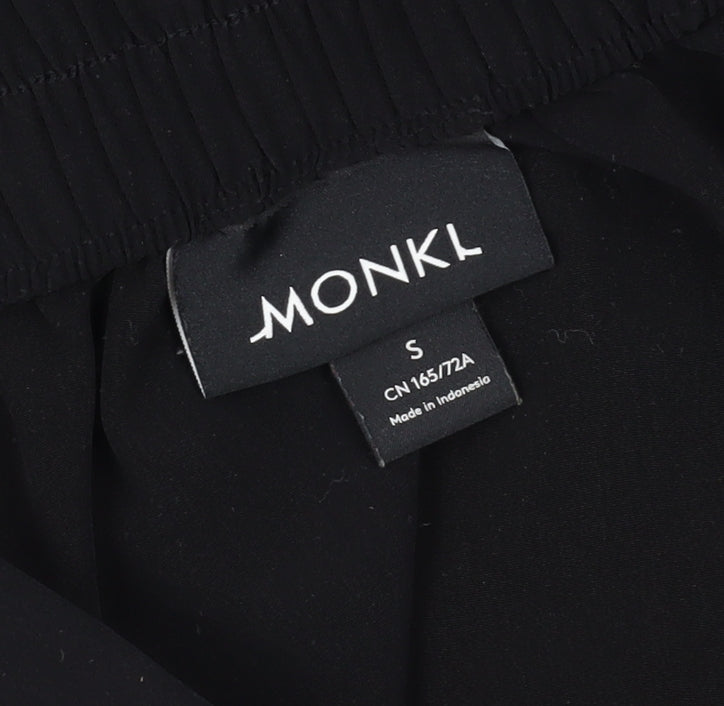 Monki Women's Black Midi Pleated Skirt, Size S