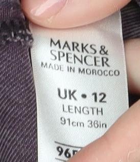 Marks and Spencer Women's Purple A-Line Skirt - Size 12