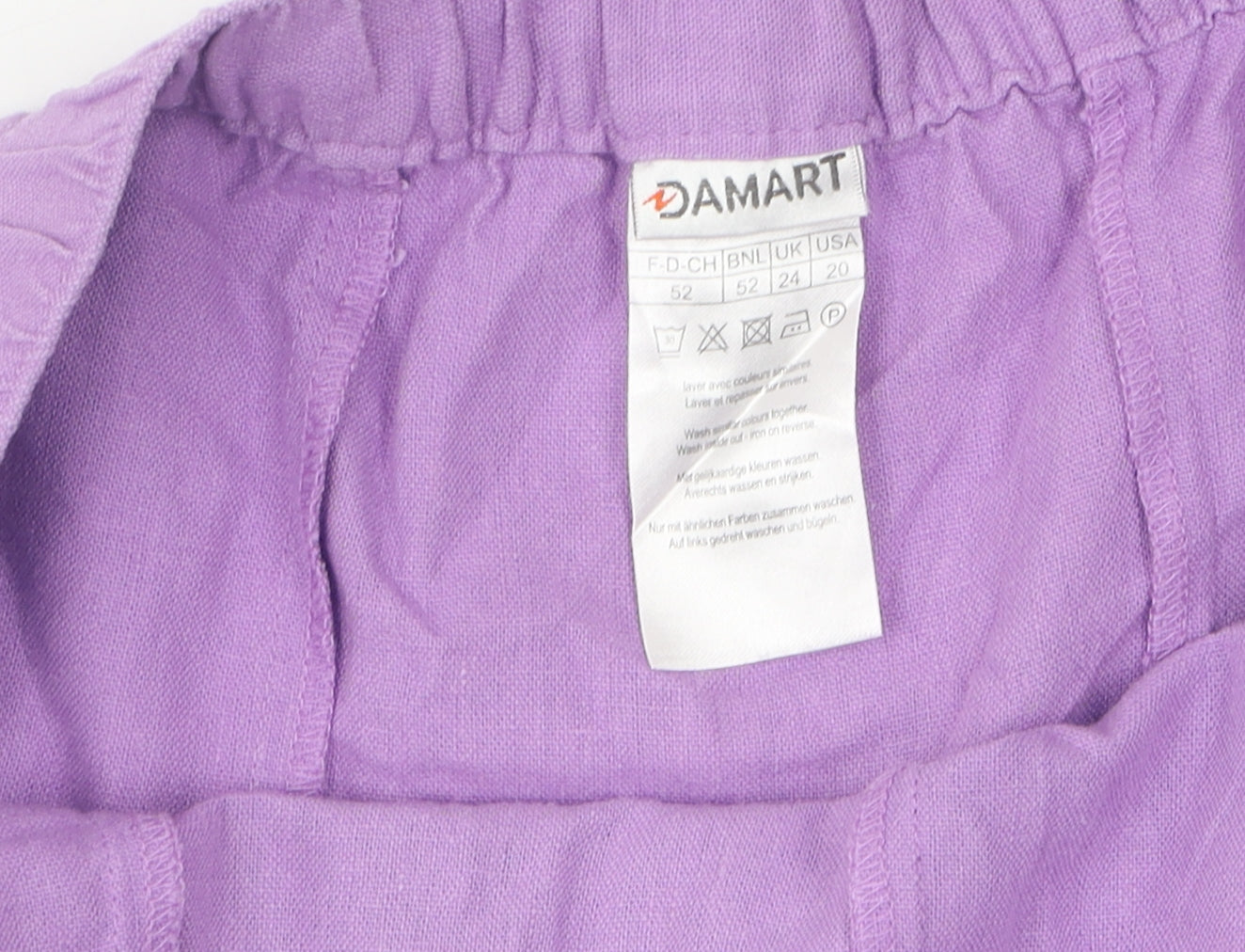 Damart Women's Purple A-Line Skirt Size 24