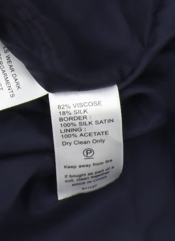 Monsoon Women's Black Velvet Pencil Skirt Size 18