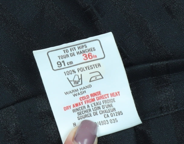 St Michael Women's Black Pleated Skirt Size 12