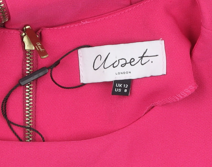 Closet Women’s Pink Fit & Flare Dress Size 12