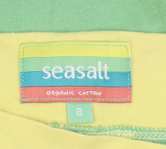 Seasalt Women’s Green A-Line Skirt, Size 8, Cotton