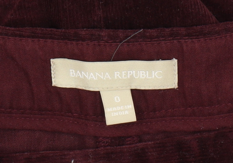 Banana Republic Women's Red Corduroy Pencil Skirt Size 4