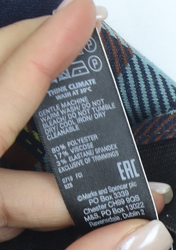 Marks and Spencer Women's Plaid Pencil Skirt 8