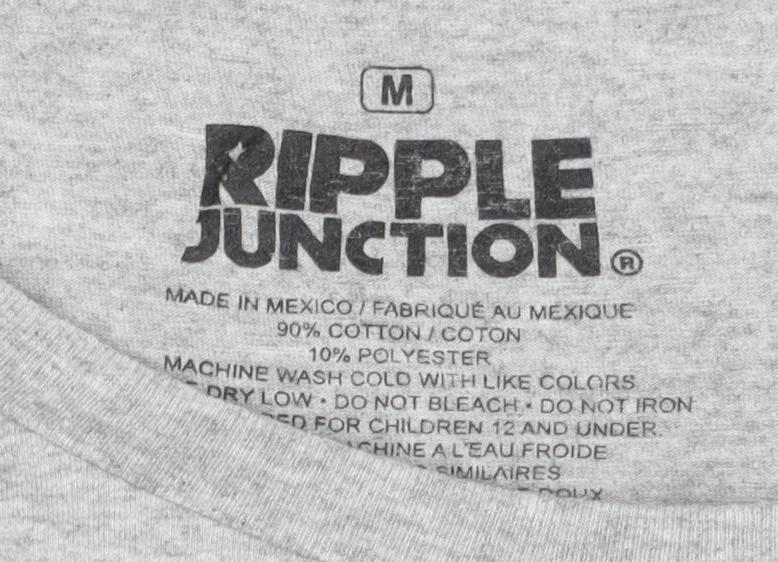 Ripple Junction Men's Grey US Flag T-Shirt Size M