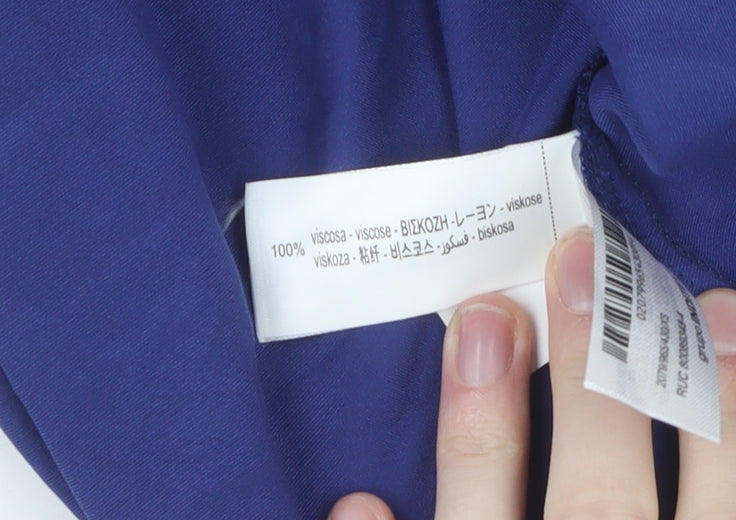 Zara Women's Blue Long Flare Skirt, XS, Elegant & Versatile