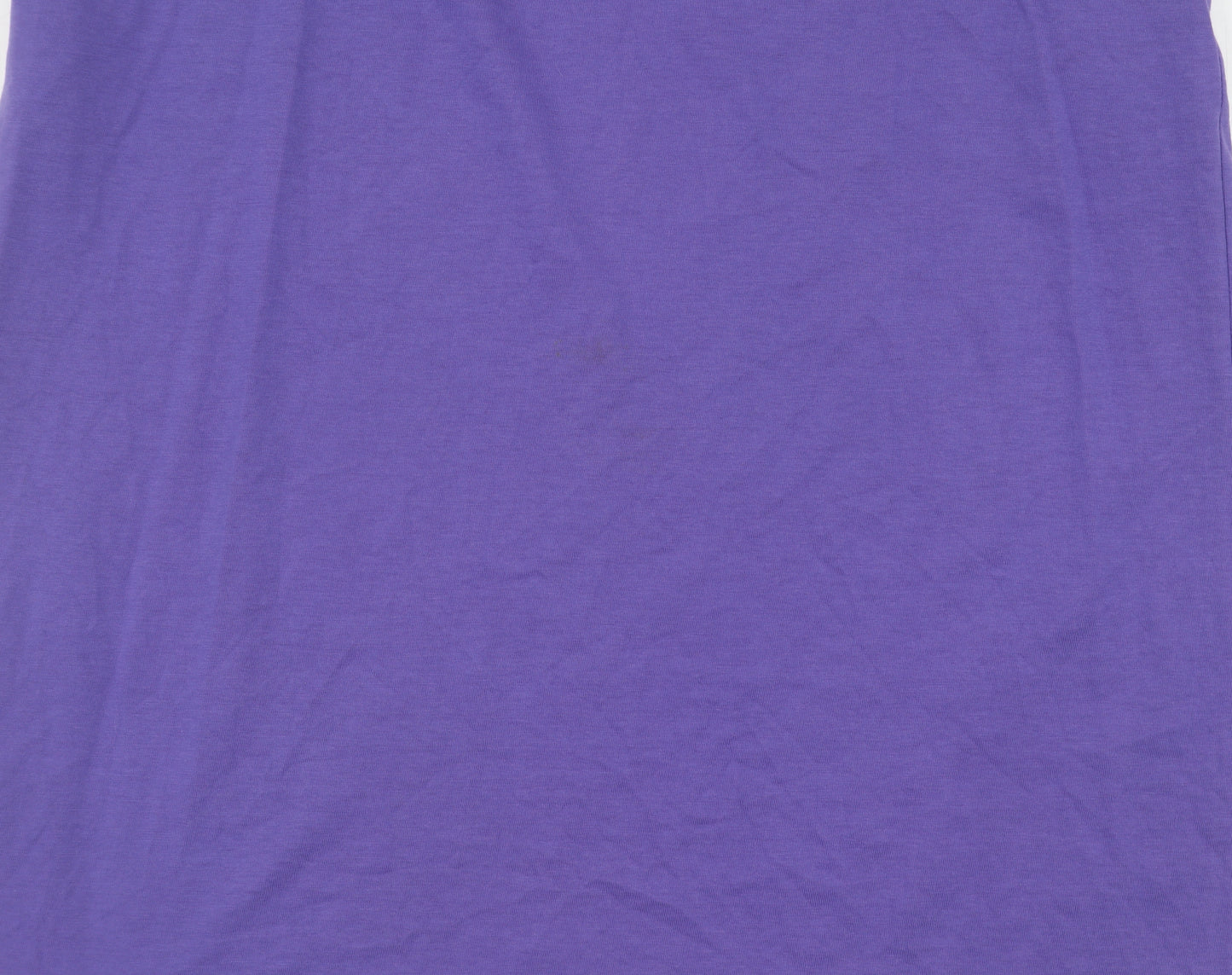 Massimo Dutti Women's Purple Cotton Tank Top, Size S